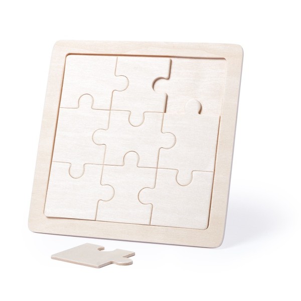 Puzzle en bois personnalisable pour enfants - 9 pièces