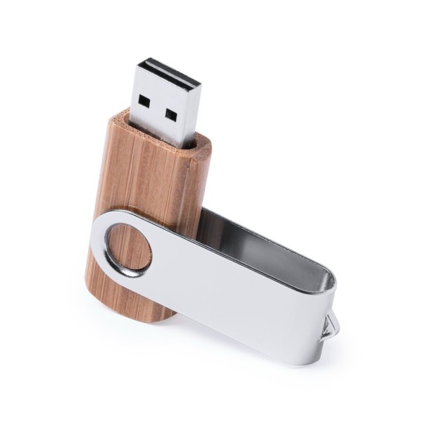 Clé USB Pivotante en Bambou 16 Go