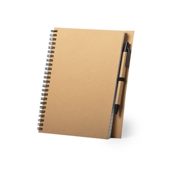 Cahier Neyla A5 avec stylo en carton recyclé