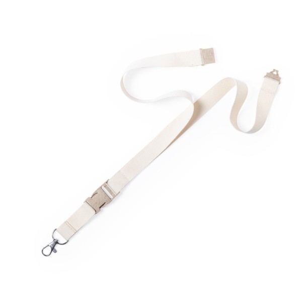 Lanyard Troix Écologique en Coton Naturel