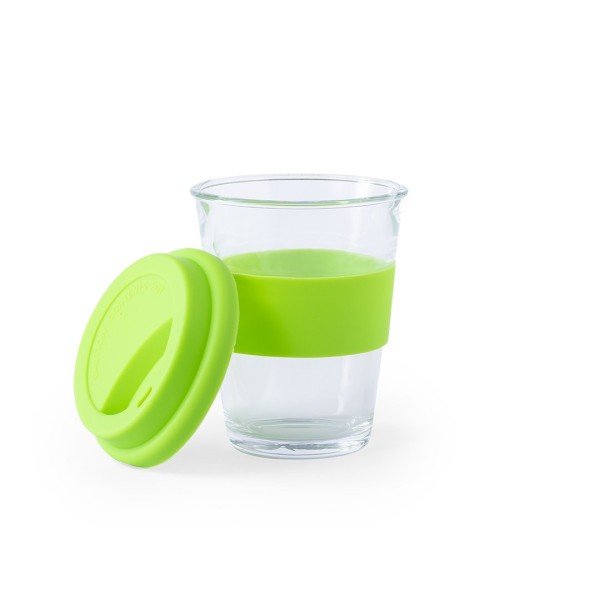 Verre Durnox avec Couvercle Silicone Anti-brûlure