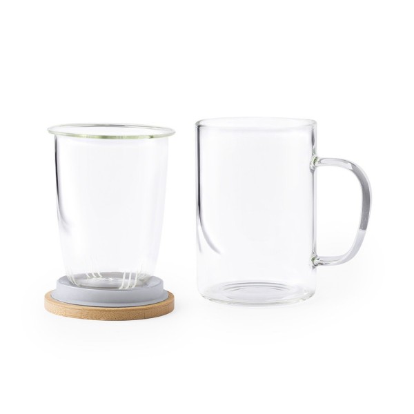 Tasse à Thé Masty avec Infuseur en Verre Borosilicaté