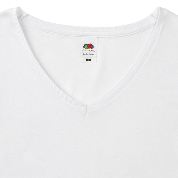 T-Shirt Femme Blanc Iconic V-Neck