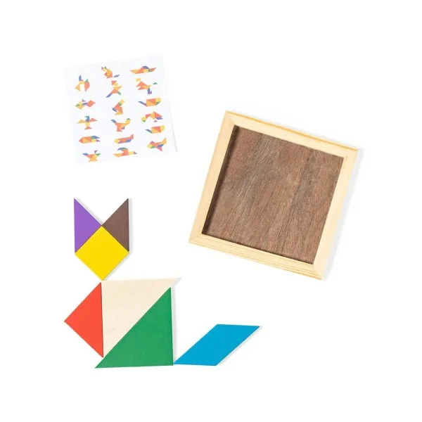 Puzzle en bois multicolore pour enfants