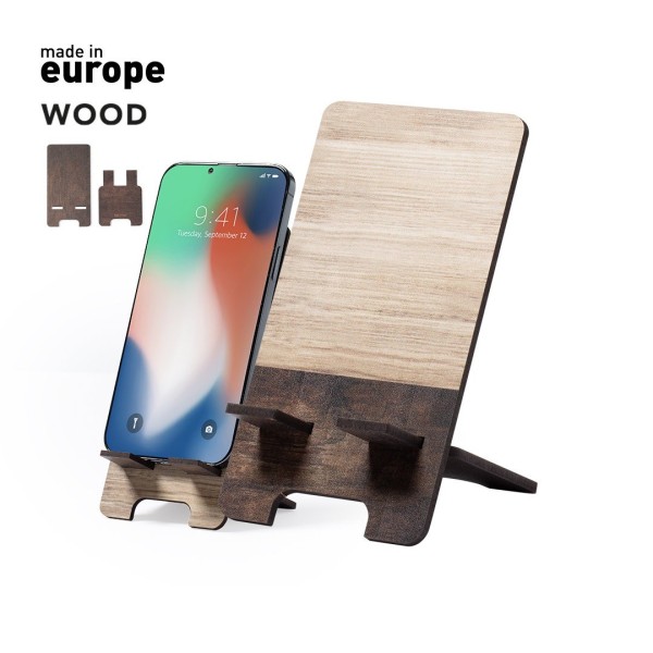 Support Nakin en Bois Naturel pour Smartphone