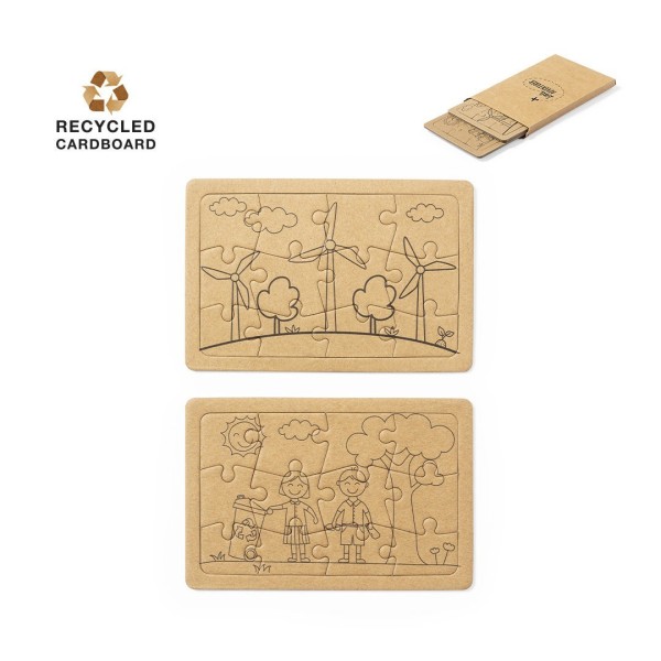 Set Puzzles Nature Recyclé pour Enfants