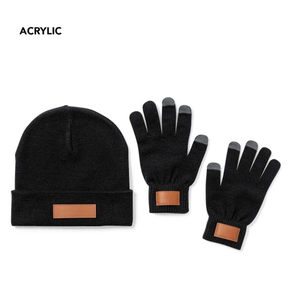 Set Prasan Bonnet et Gants Tactiles