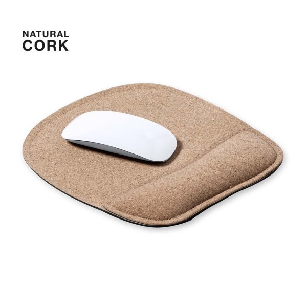 Tapis Souris Ergonomique en Liège Naturel