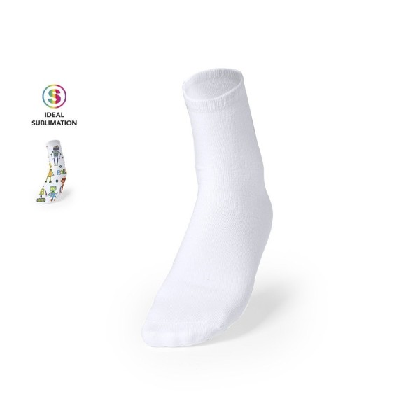 Chaussettes Blanches Sublimation Sakam