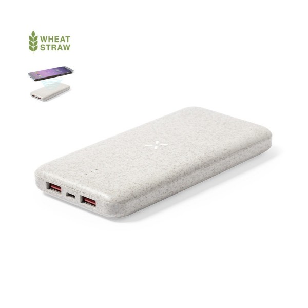 Power Bank Écologique 8000mAh avec Chargeur Sans Fil