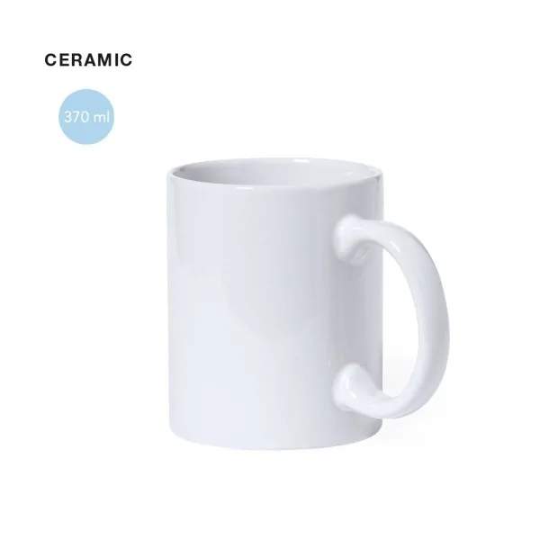 Tasse en Céramique Blanche Élégante 370ml