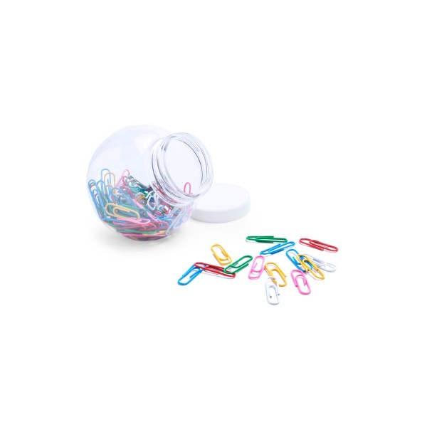 Porte-Trombones Rhydor Transparent avec 100 Clips Multicolores