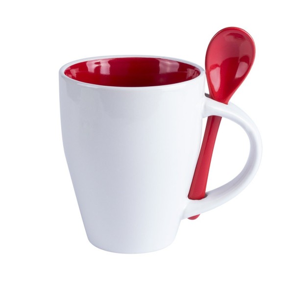 Tasse Cotes avec cuillère intégrée